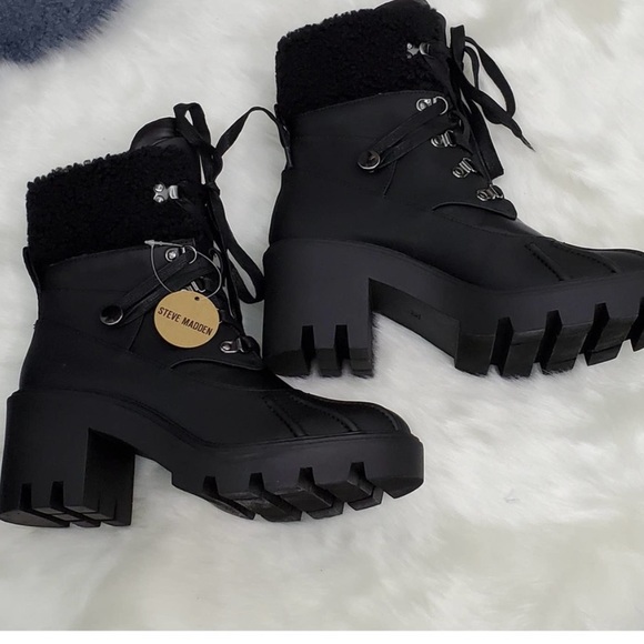 Steve Madden Shoes - STEVE MADDEN Northern Faux Fur Trim Boot